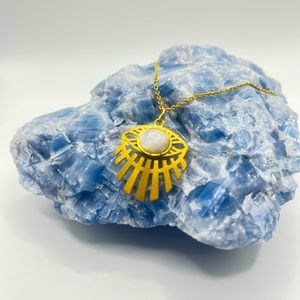 Moonstone pendant necklace